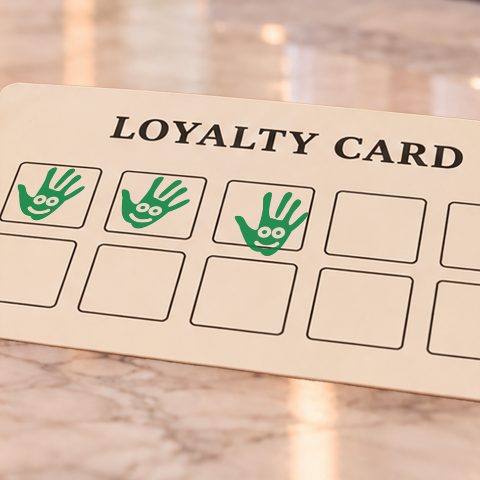 Traxx 9021 14 x 14mm Loyalty Stamp - Hand