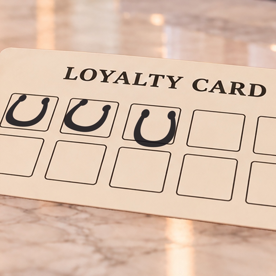 Traxx 9021 14 x 14mm Loyalty Stamp - Horseshoe