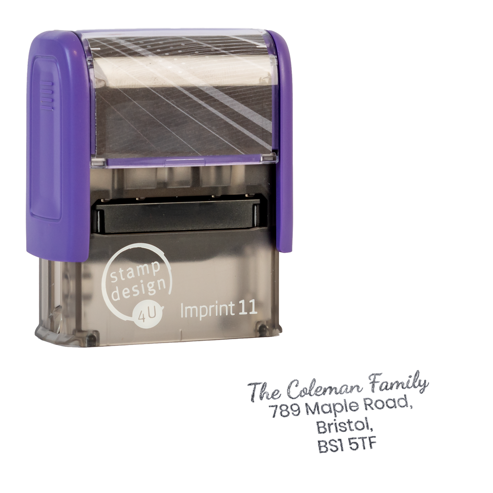SD4U Imprint 11 | Custom Address Stamp 2 | 37 x 13mm – Black