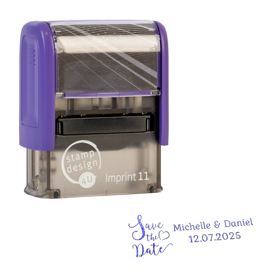 SD4U Imprint 11 | Save the Date Rubber Stamp | 37 x 13mm