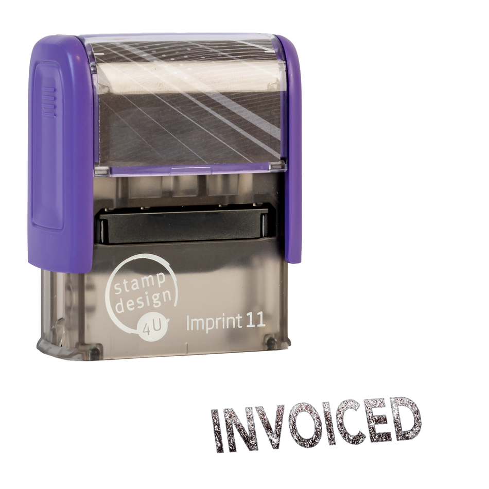 SD4U Imprint 11 INVOICED Word Stamp | 38 x 14mm