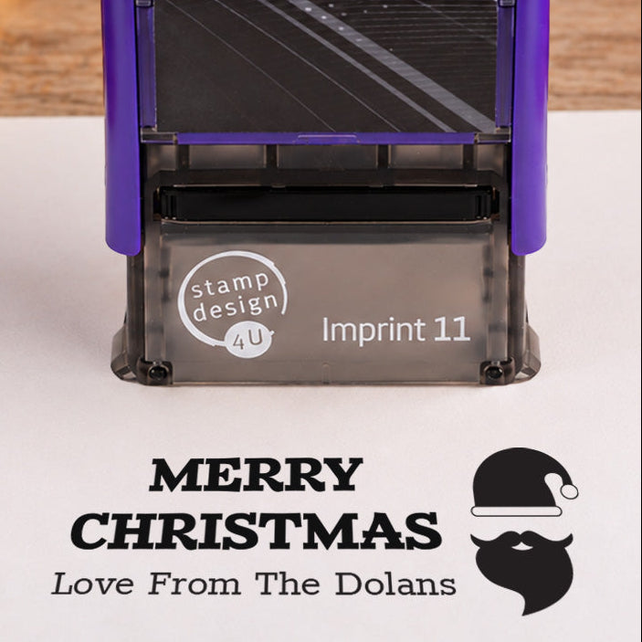 SD4U Imprint 11 | Santa Christmas Rubber Stamp | 37 x 13mm