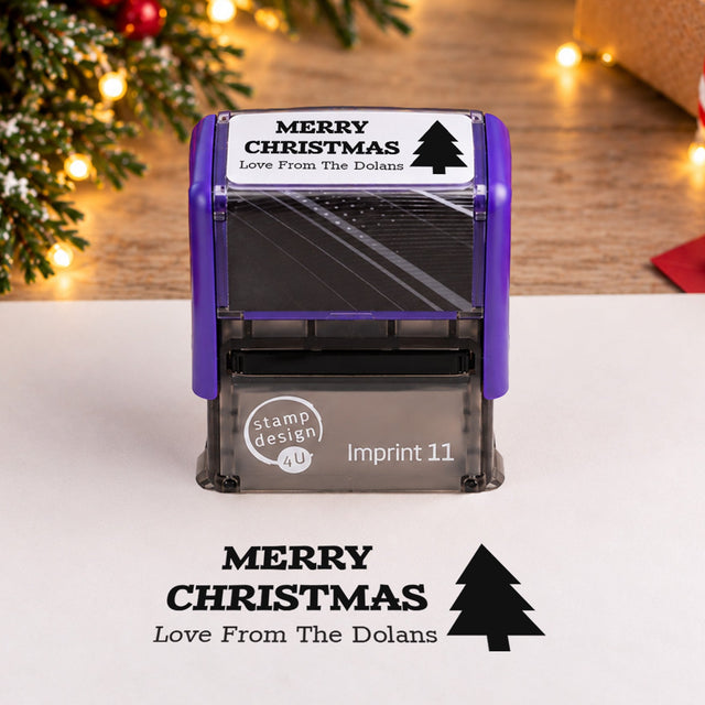 SD4U Imprint 11 | Christmas Tree Rubber Stamp | 37 x 13mm