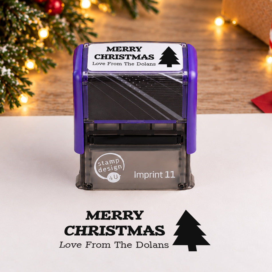 SD4U Imprint 11 | Christmas Tree Rubber Stamp | 37 x 13mm