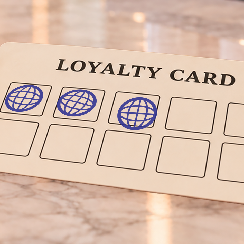 Traxx 9021 14 x 14mm Loyalty Stamp - Internet