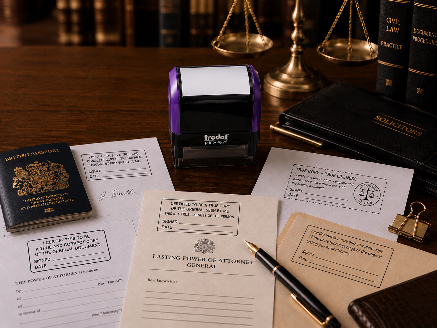 Legal and professional document stamp use case