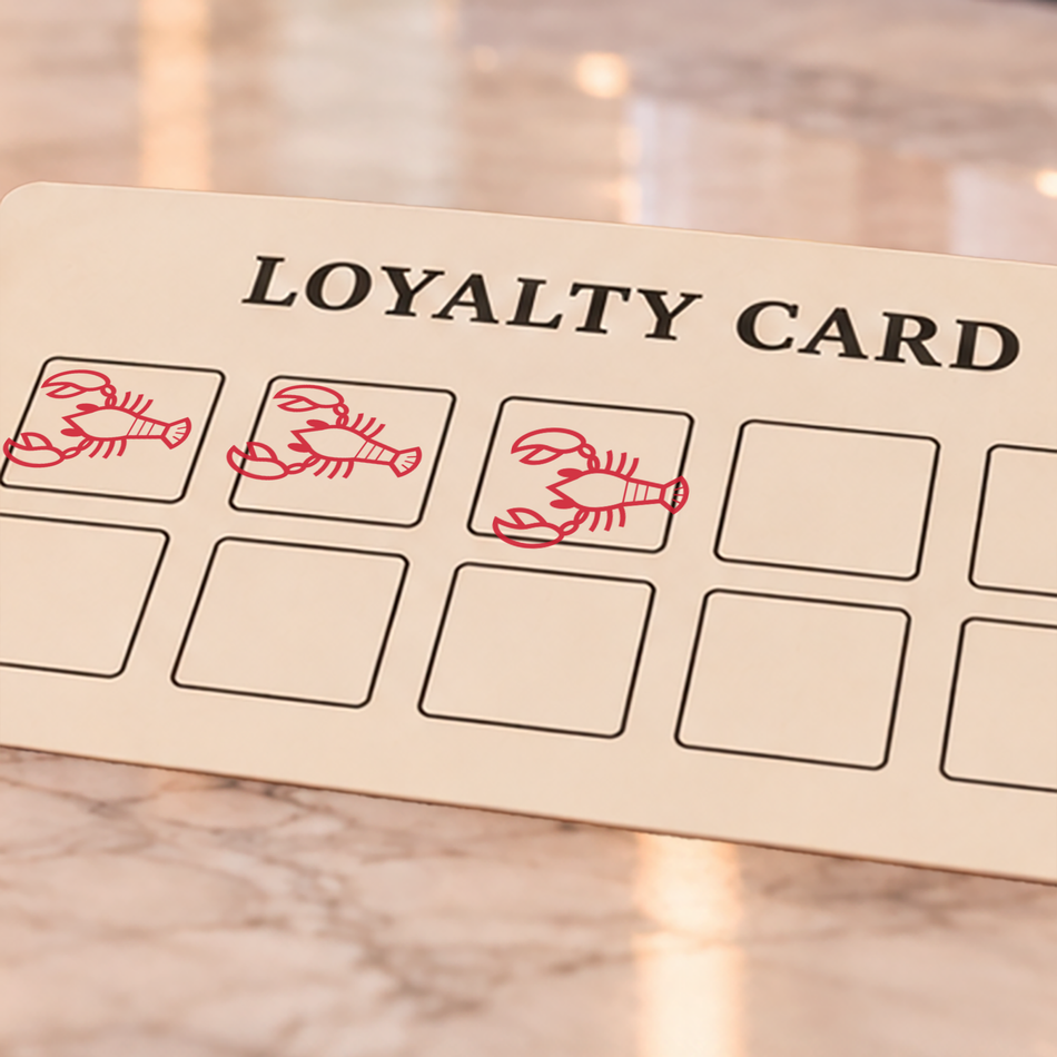 Traxx 9021 14 x 14mm Loyalty Stamp - Lobster