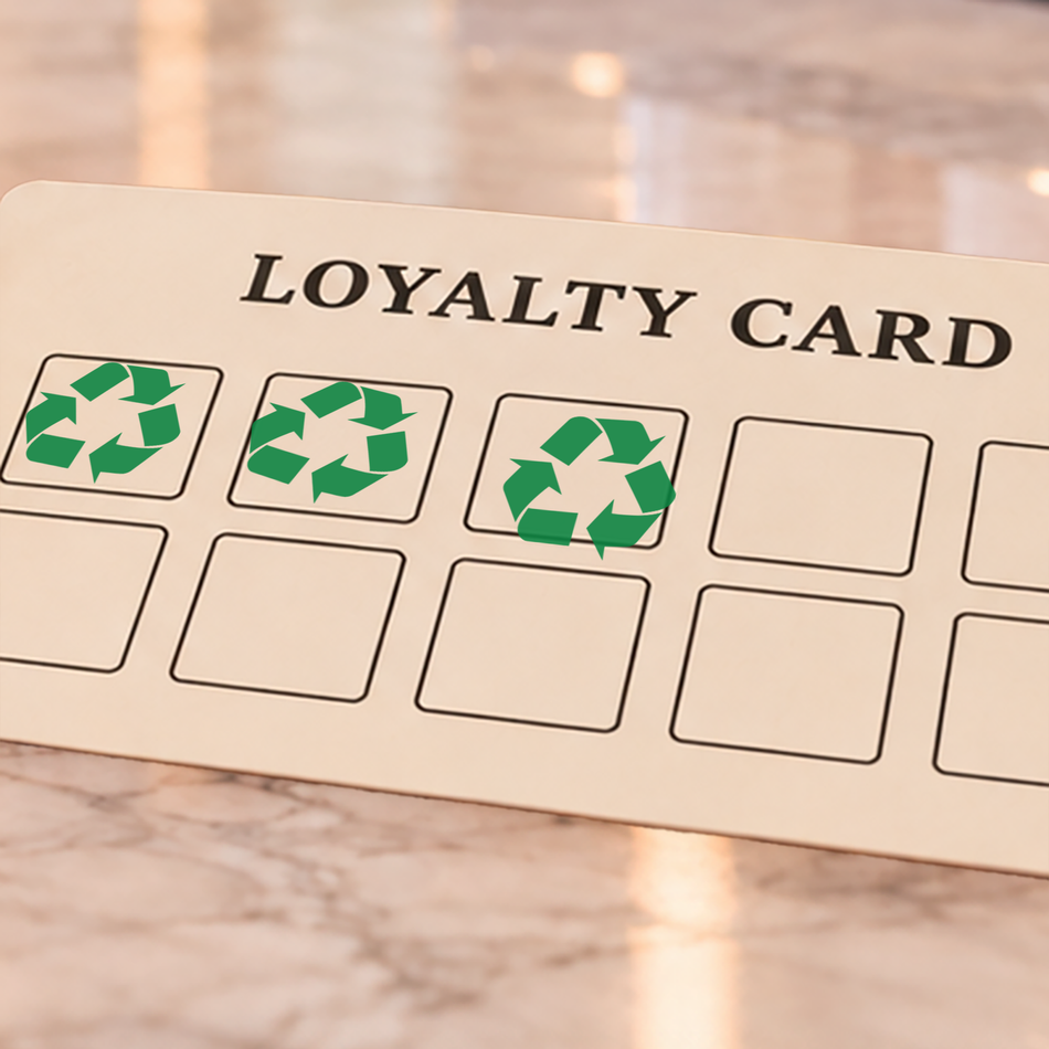 Traxx 9021 14 x 14mm Loyalty Stamp - Recycle Stamp