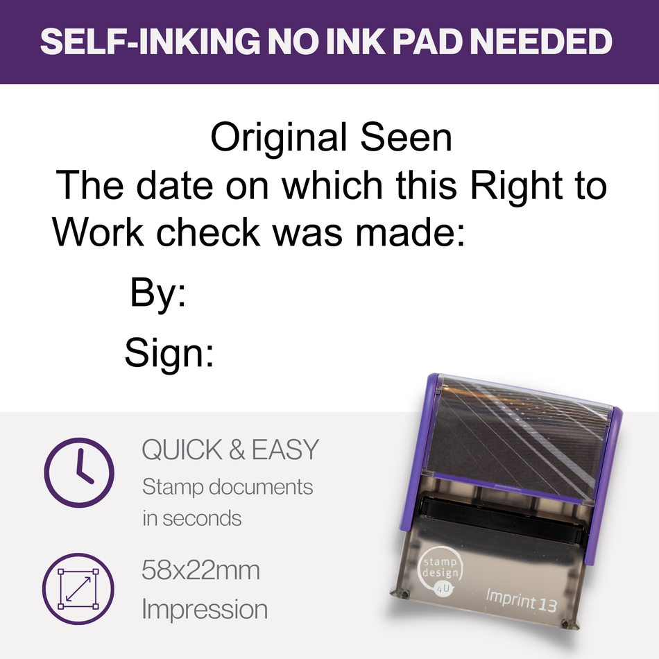 Right To Work Date Check and Sign Certified Stamp