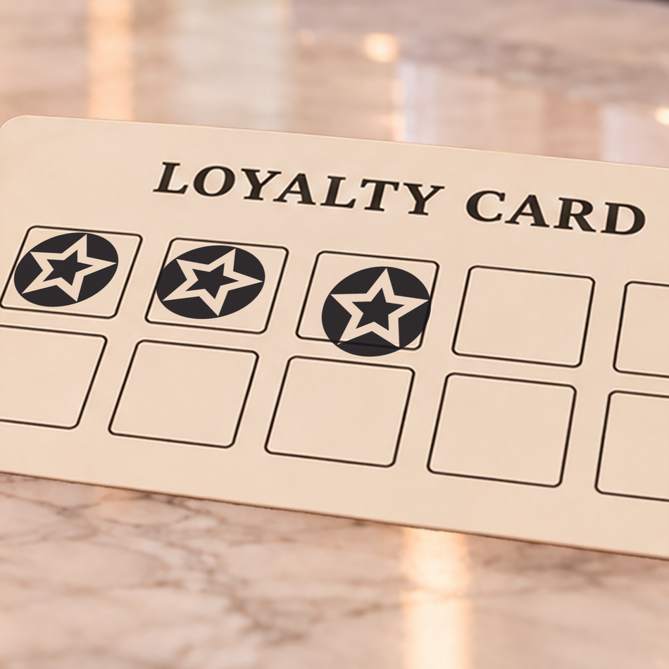 Traxx 9021 14 x 14mm Loyalty Stamp - Star Stamp