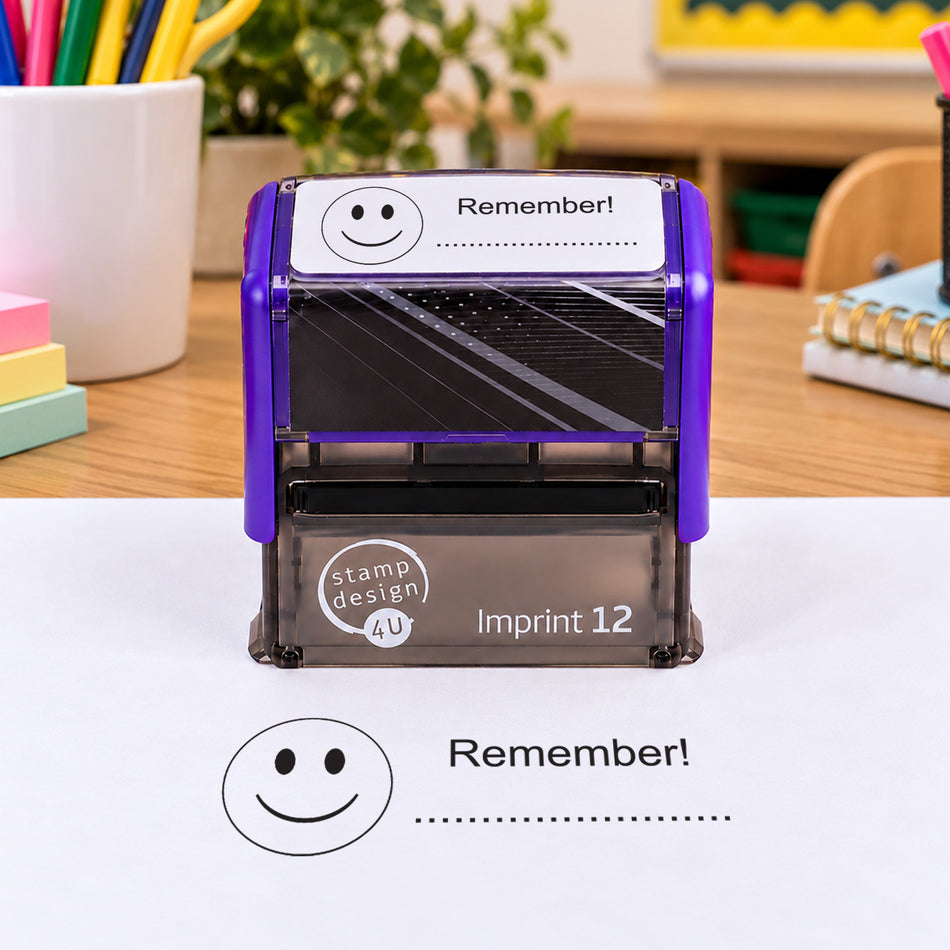 Remember! Teacher Stamp with Blank Line | Self Inking Classroom Reminder