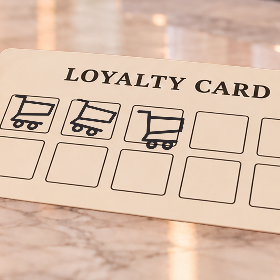 Traxx 9021 14 x 14mm Loyalty Stamp - Trolley Stamp