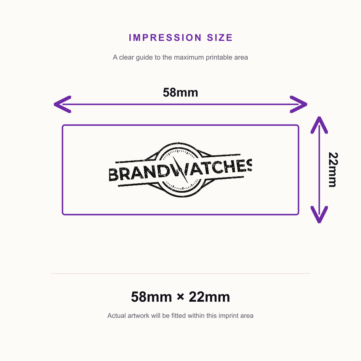 Custom Logo Stamp | Shiny Printer S844 Stamp Self-Inking Business Stamp | 58 x 22mm – impression size guide 58mm × 22mm