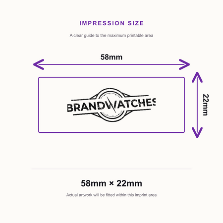 Custom Logo Stamp | Shiny Printer S844 Stamp Self-Inking Business Stamp | 58 x 22mm – impression size guide 58mm × 22mm