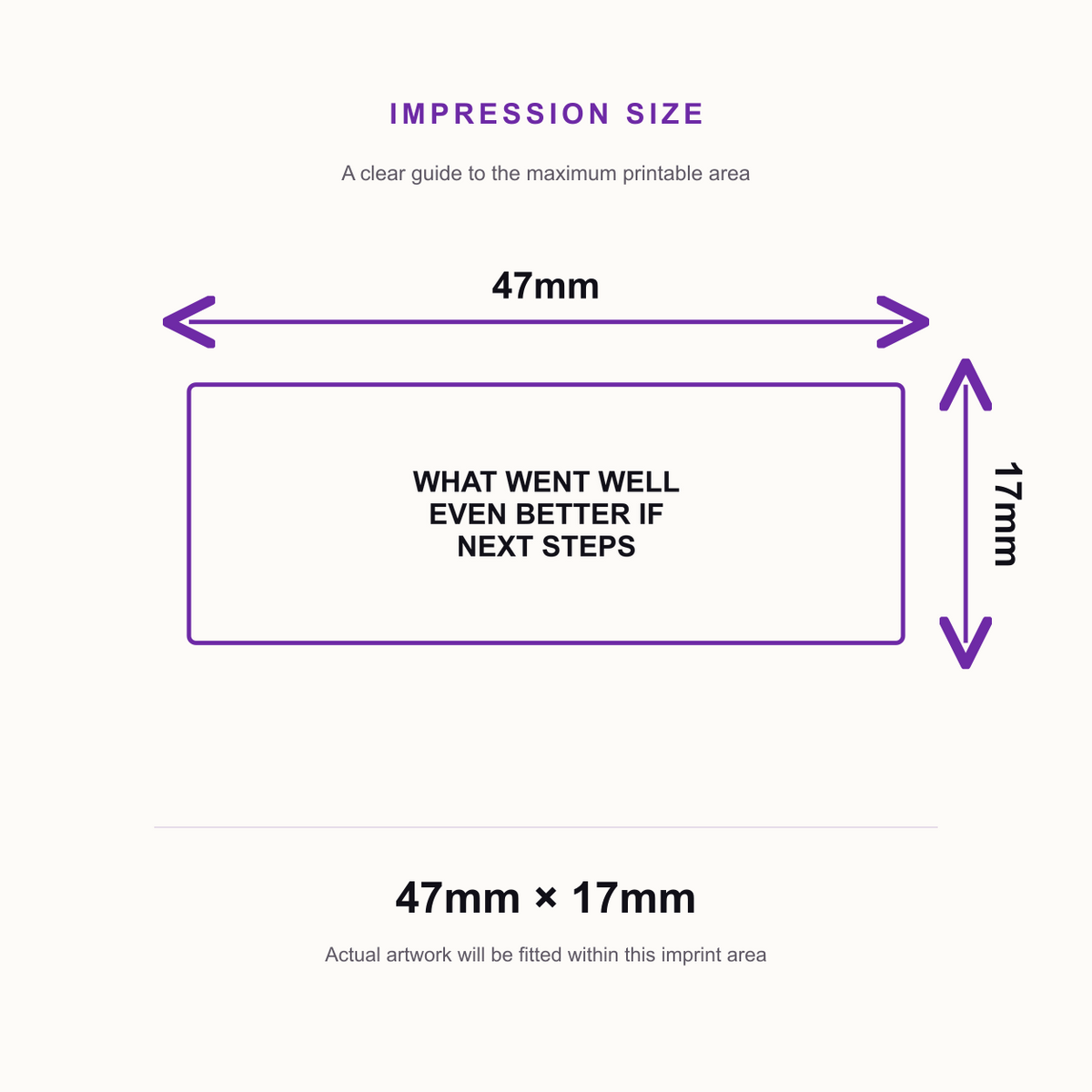 What Went Well Even Better If Next Steps Teacher Stamp | Self Inking Marking & Feedback Stamp | Available in 5 Ink – impression size guide 47mm × 17mm