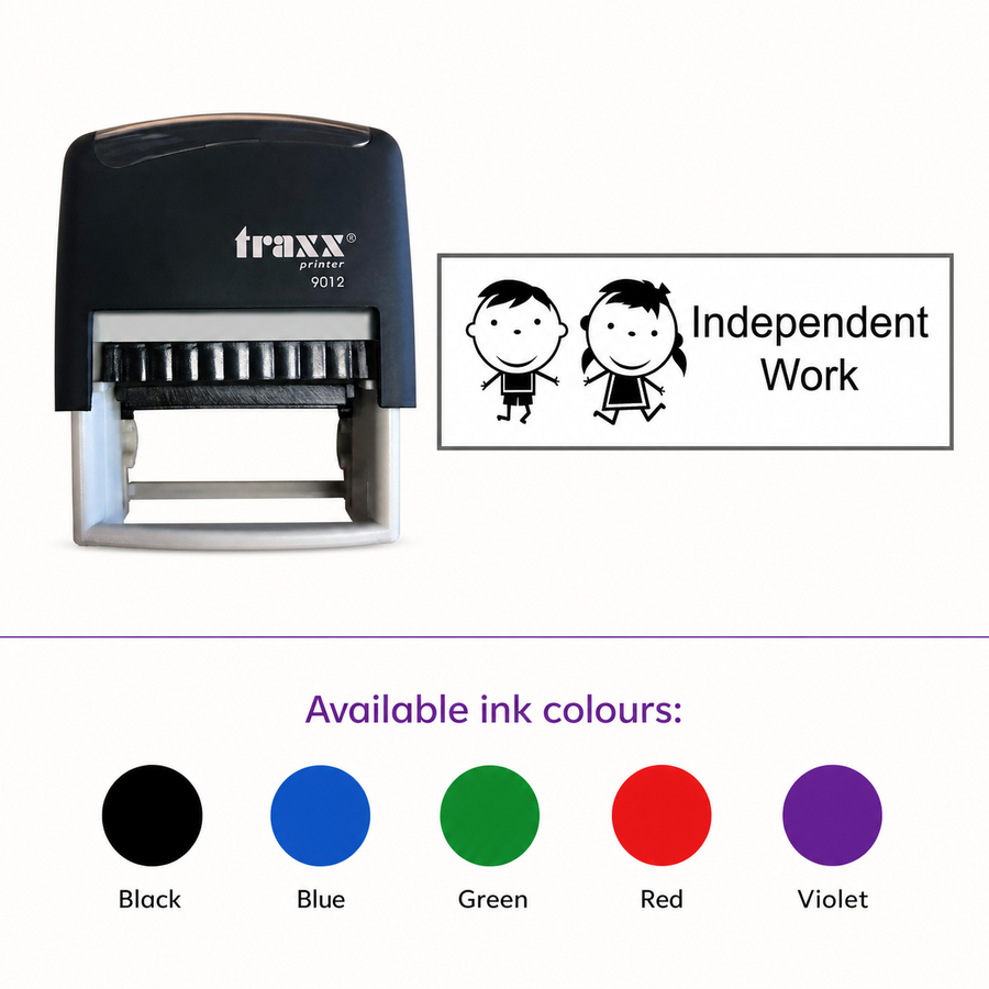 Independent Work Assessment Stamp | Self Inking Teacher Marking Stamp | Classroom Feedback Rubber Stamp