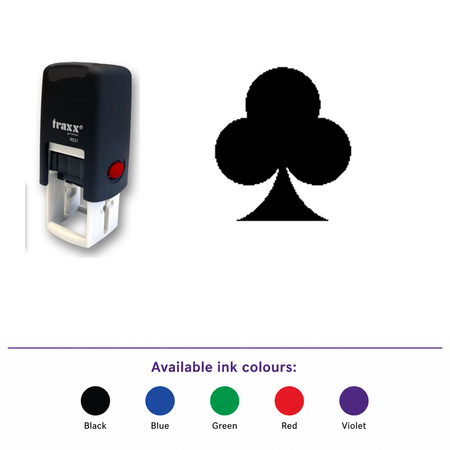 Traxx 9021 14 x 14mm Loyalty Stamp - Club – smaller stamp, enlarged matching imprint and five available ink colours
