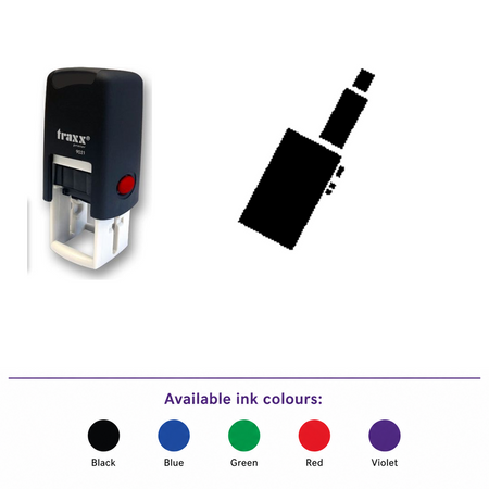 Traxx 9021 14 x 14mm Loyalty Stamp - E-Cig – smaller stamp, enlarged matching imprint and five available ink colours