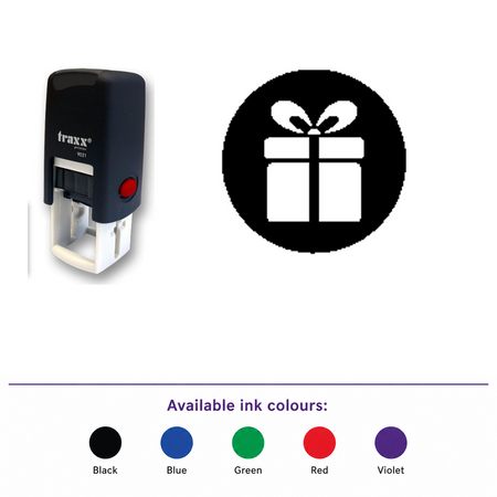 Traxx 9021 14 x 14mm Loyalty Stamp - Gift – smaller stamp, enlarged matching imprint and five available ink colours