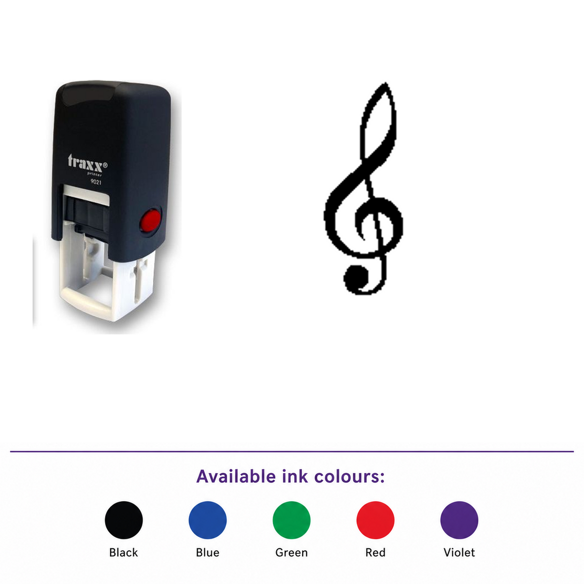 9021 14 x 14mm Loyalty Stamp Trebleclef Stamp
