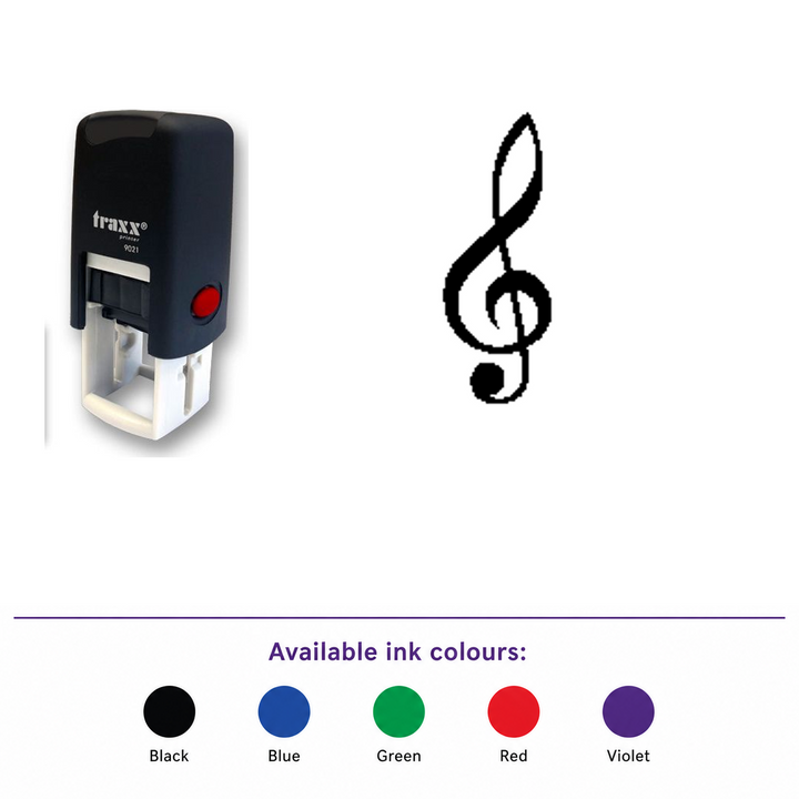 Example: 9021 14 x 14mm Loyalty Stamp Trebleclef Stamp