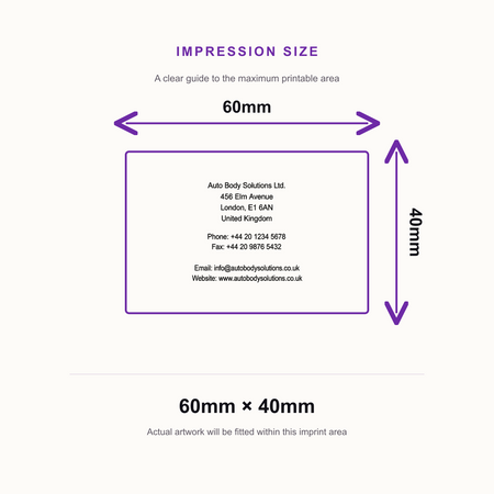 Custom 9 Line Text Rubber Stamp | Trodat Printy 4927 Self-Inking Business Stamp – impression size guide 60mm × 40mm