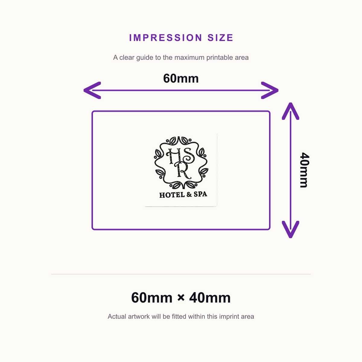 Custom Logo Rubber Stamp | Trodat Printy 4927 Logo Stamp Self-Inking Business Branding Stamp – impression size guide 60mm × 40mm