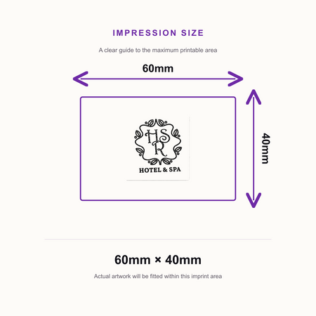 Custom Logo Rubber Stamp | Trodat Printy 4927 Logo Stamp Self-Inking Business Branding Stamp – impression size guide 60mm × 40mm