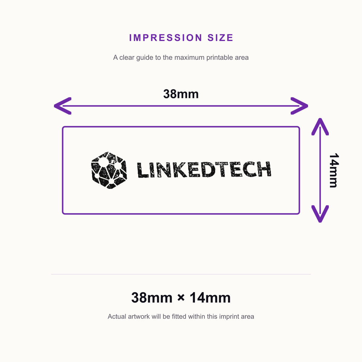 Custom Logo Stamp | Trodat Printy 9511 Pocket Stamp Self-Inking Portable Stamp – impression size guide 38mm × 14mm