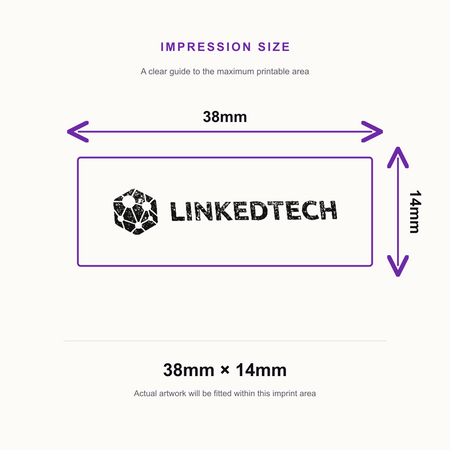 Custom Logo Stamp | Trodat Printy 9511 Pocket Stamp Self-Inking Portable Stamp – impression size guide 38mm × 14mm