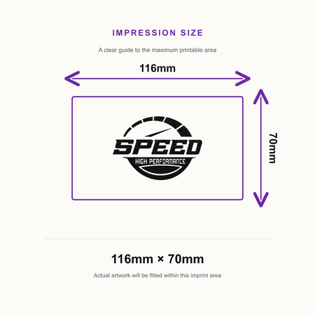 Extra Large Logo Rubber Stamp | 116 x 70mm | Trodat Professional 5212 – impression size guide 116mm × 70mm