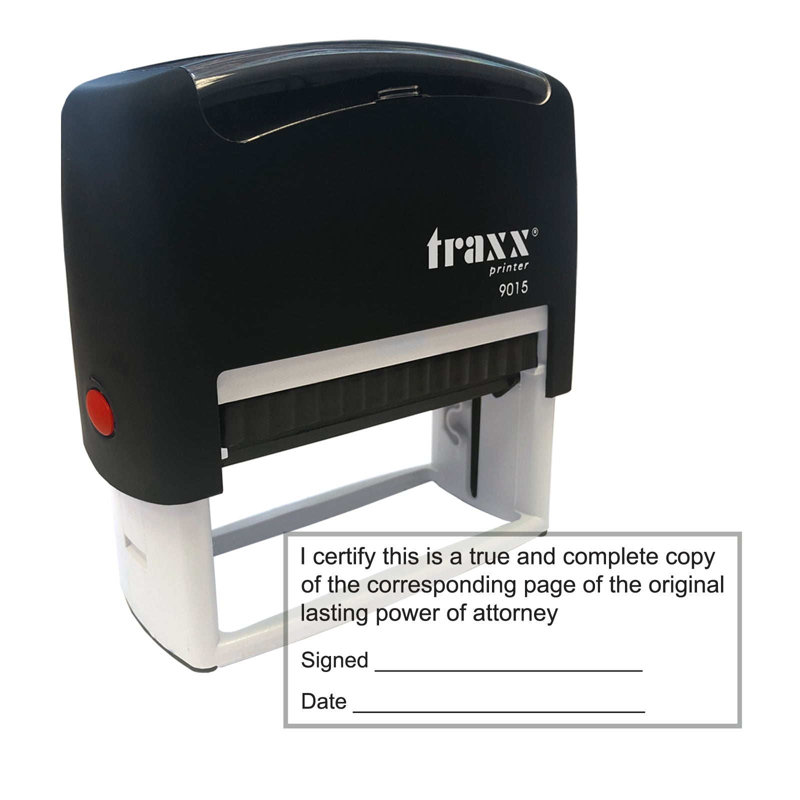 Lasting Power of Attorney Rubber Stamp - Traxx 9015 70 x 30mm