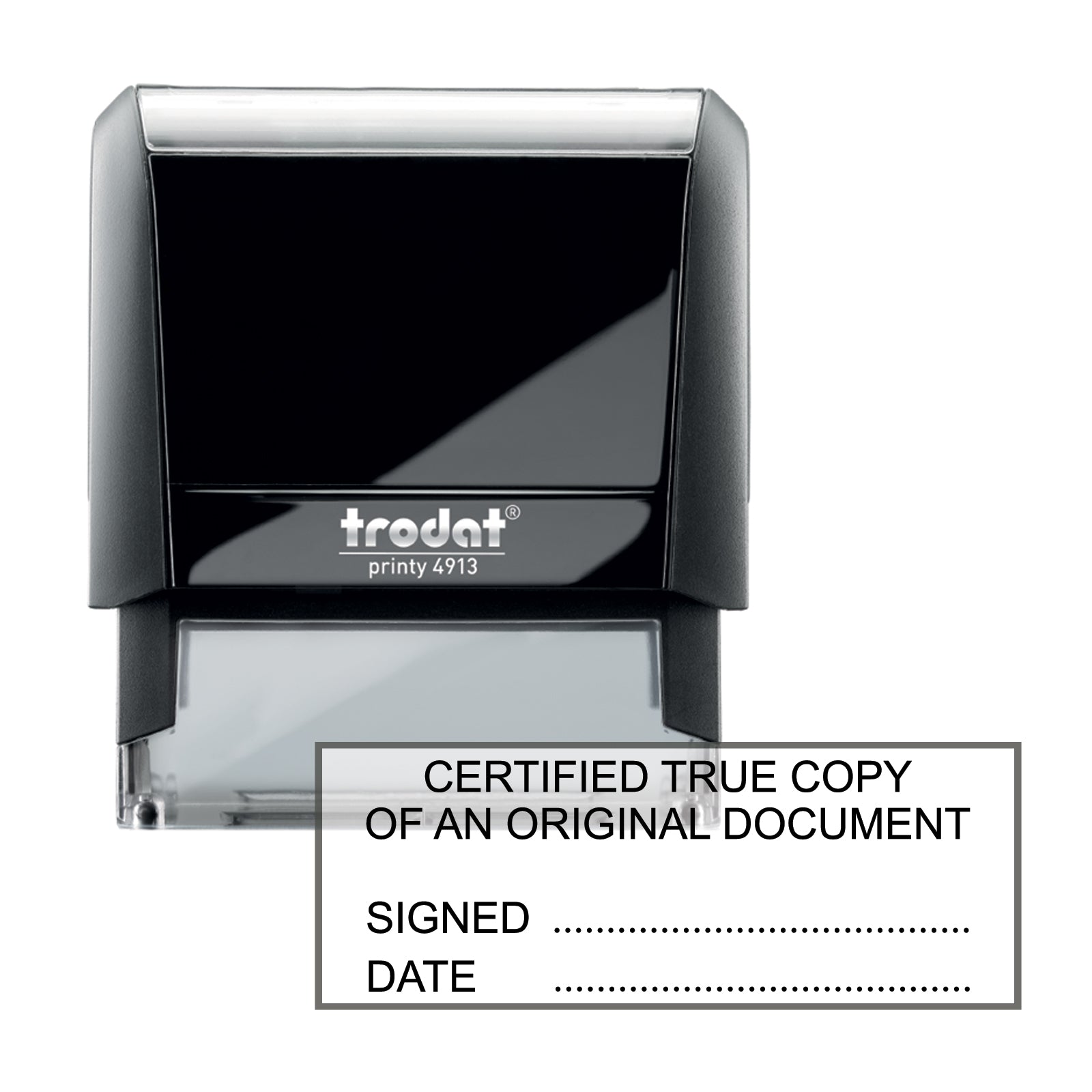 Certified True Copy Trodat 4913 58 x 22mm