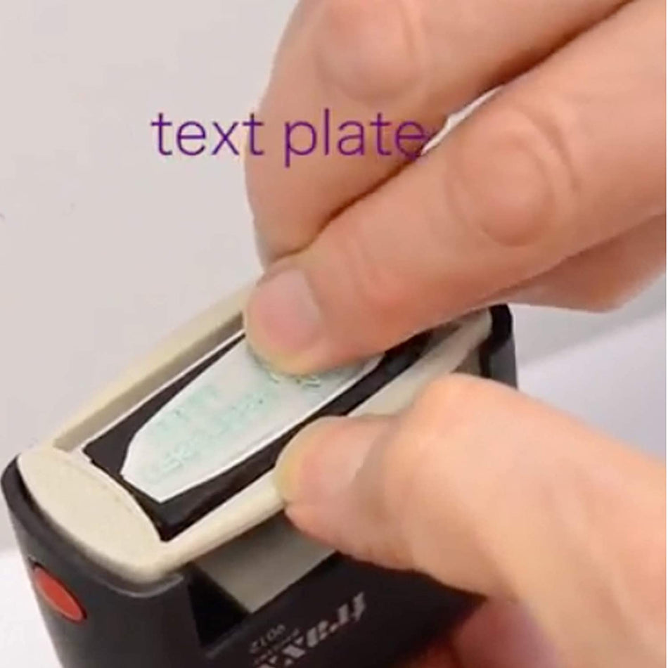 Replacement Rubber Text Plate