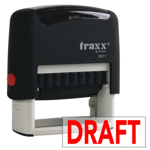 Traxx 9011 38 x 14mm Word Stamp - DRAFT