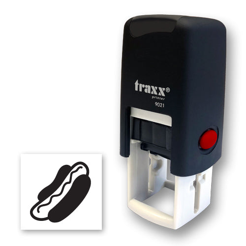 Traxx 9021 14 x 14mm Loyalty Stamp - Hotdog