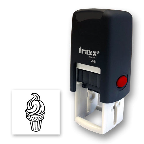 Traxx 9021 14 x 14mm Loyalty Stamp - Ice Cream