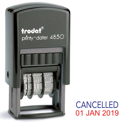 Trodat 4850 Stock Date Stamp - CANCELLED