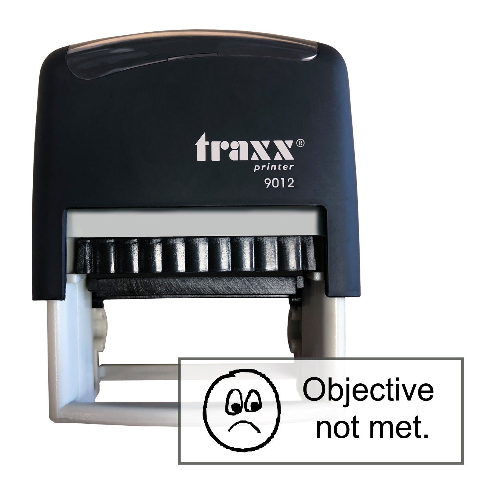 Traxx 9012 48 x 18mm Assessment Stamp - Objective not met