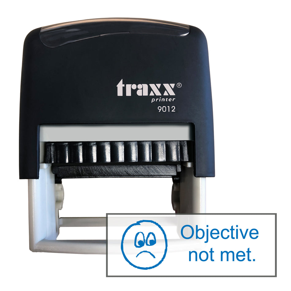 Traxx 9012 48 x 18mm Assessment Stamp - Objective not met