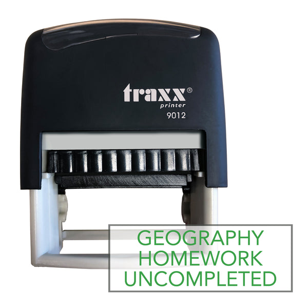 Traxx 9012 48 x 18mm Homework Uncompleted - Geography