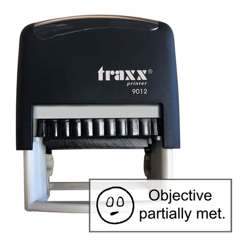 Traxx 9012 48 x 18mm Assessment Stamp - Objective partially met