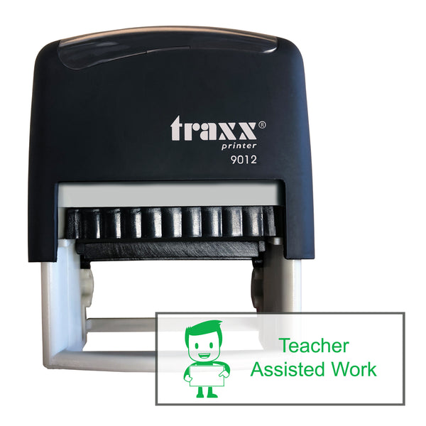 Traxx 9012 48 x 18mm Assessment Stamp - Teacher Assisted Work