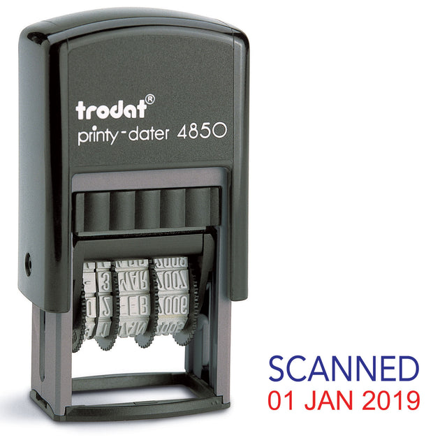 Trodat 4850 Stock Date Stamp - SCANNED