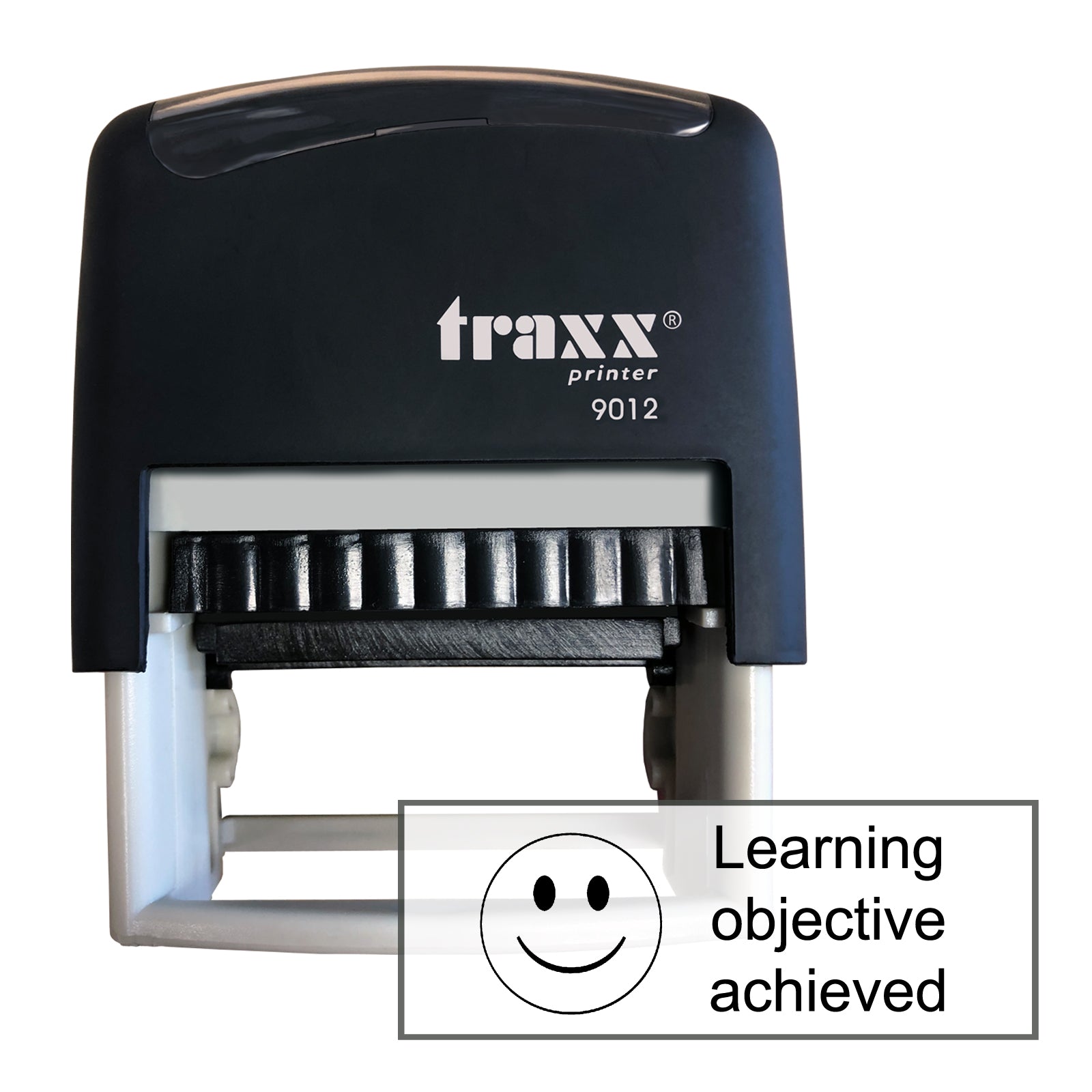 Traxx 9012 48 x 18mm Assessment Stamp - Learning objective achieved
