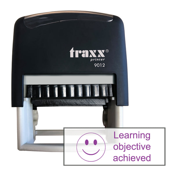 Traxx 9012 48 x 18mm Assessment Stamp - Learning objective achieved