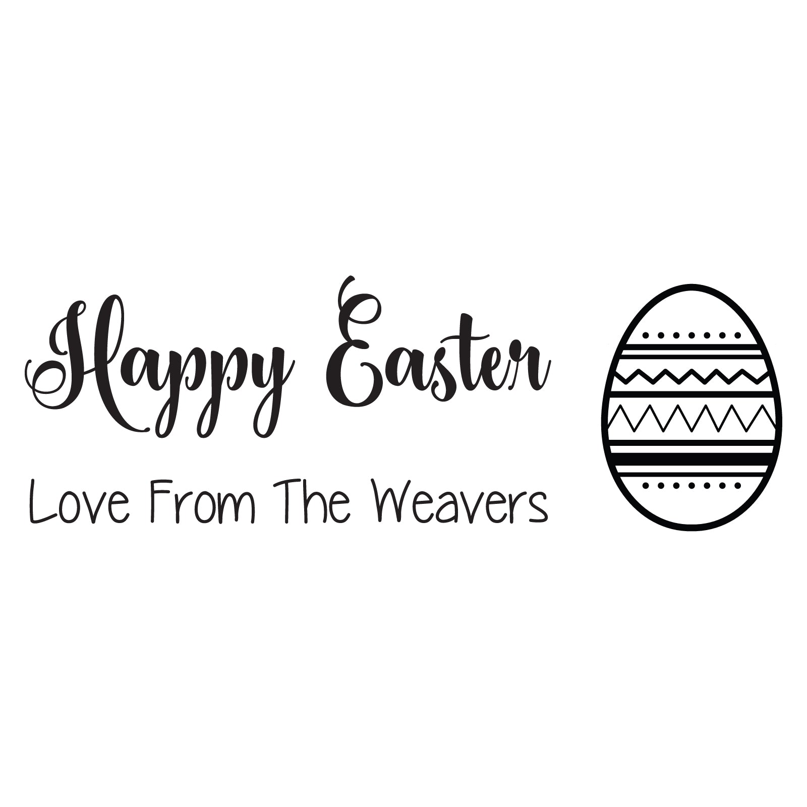 Small Personalised Stamp - Easter 4