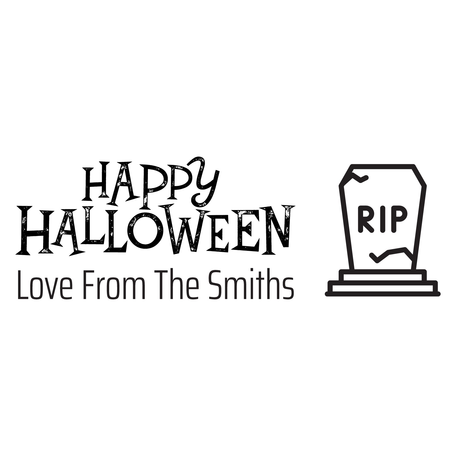 Small Personalised Stamp - Halloween 4