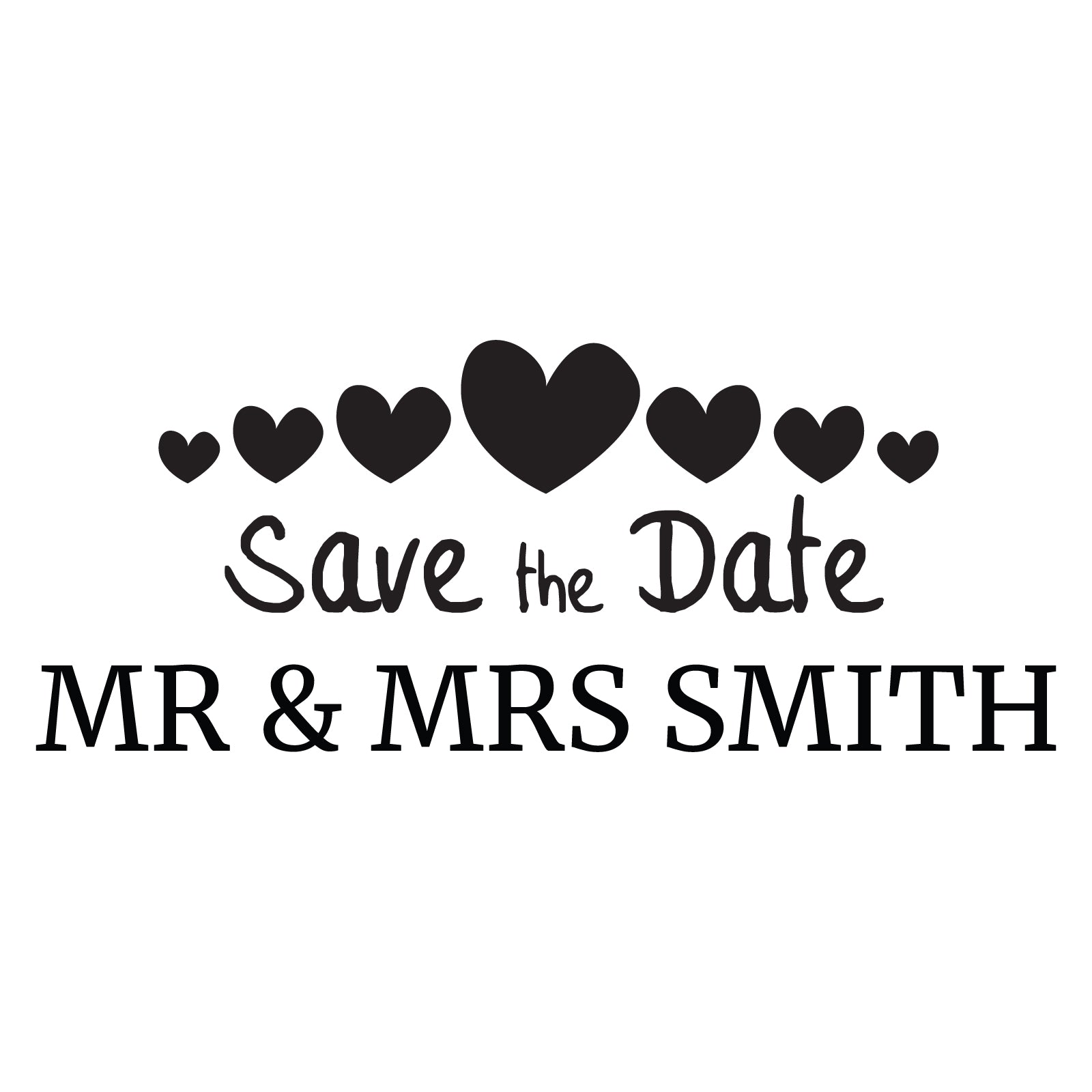 Small Personalised Stamp - Wedding 1