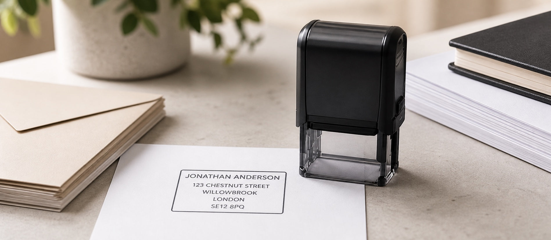 Personalised Text Stamps